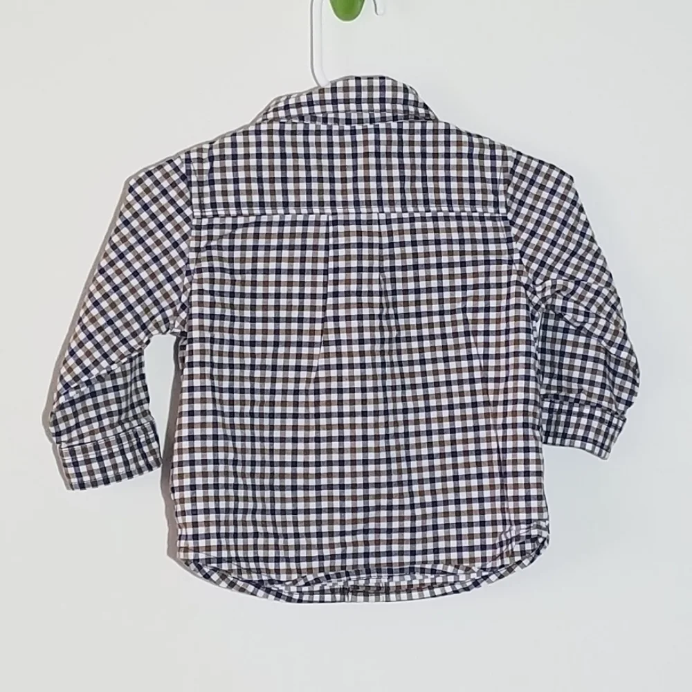 Carter's Gingham Button Down Polo Shirt 9m